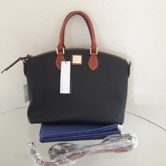 Dooney & Bourke Handbags - NWT DOONEY & BOURKE LEATHER DOMED SATCHEL HANDBAG